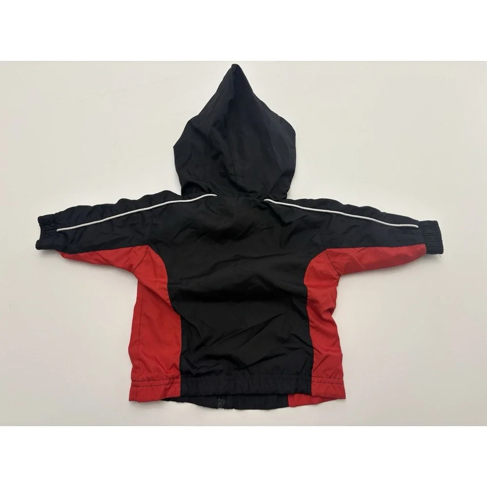 Baby Cincinatti Reds VTG Windbreaker Jacket Adidas SZ 6/9 Months - Picture 3 of 4